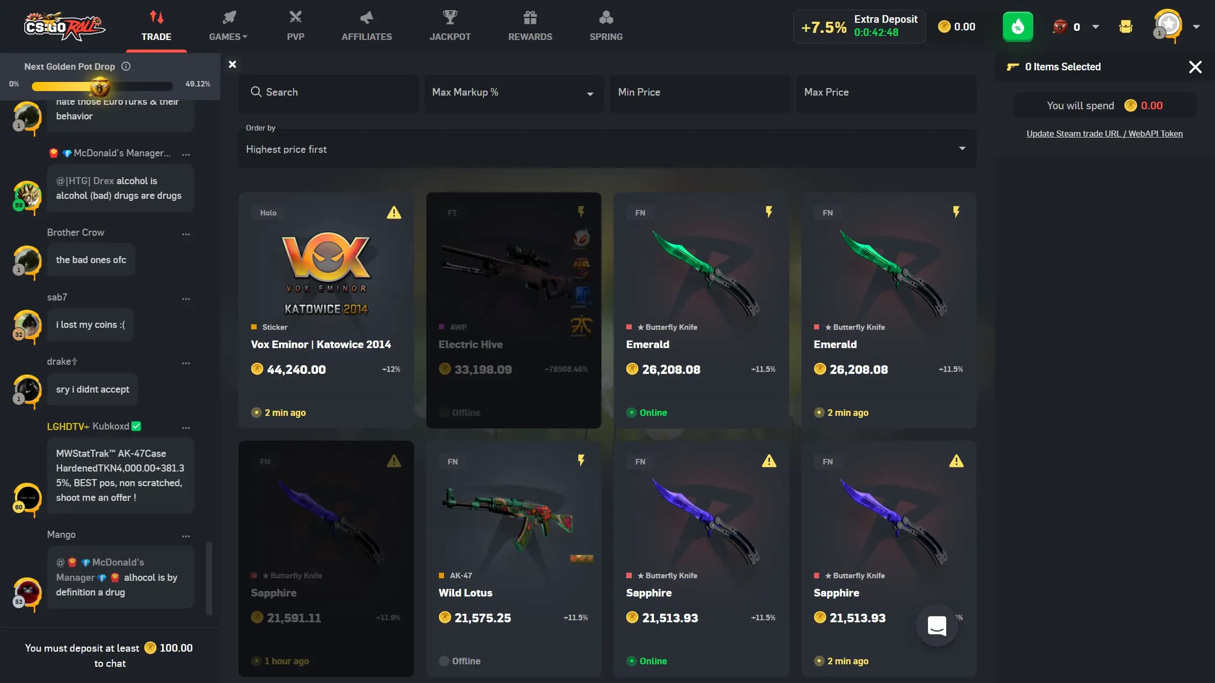 CSGORoll Home